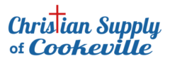 Blue and Red Christian Supply of Cookeville Logo